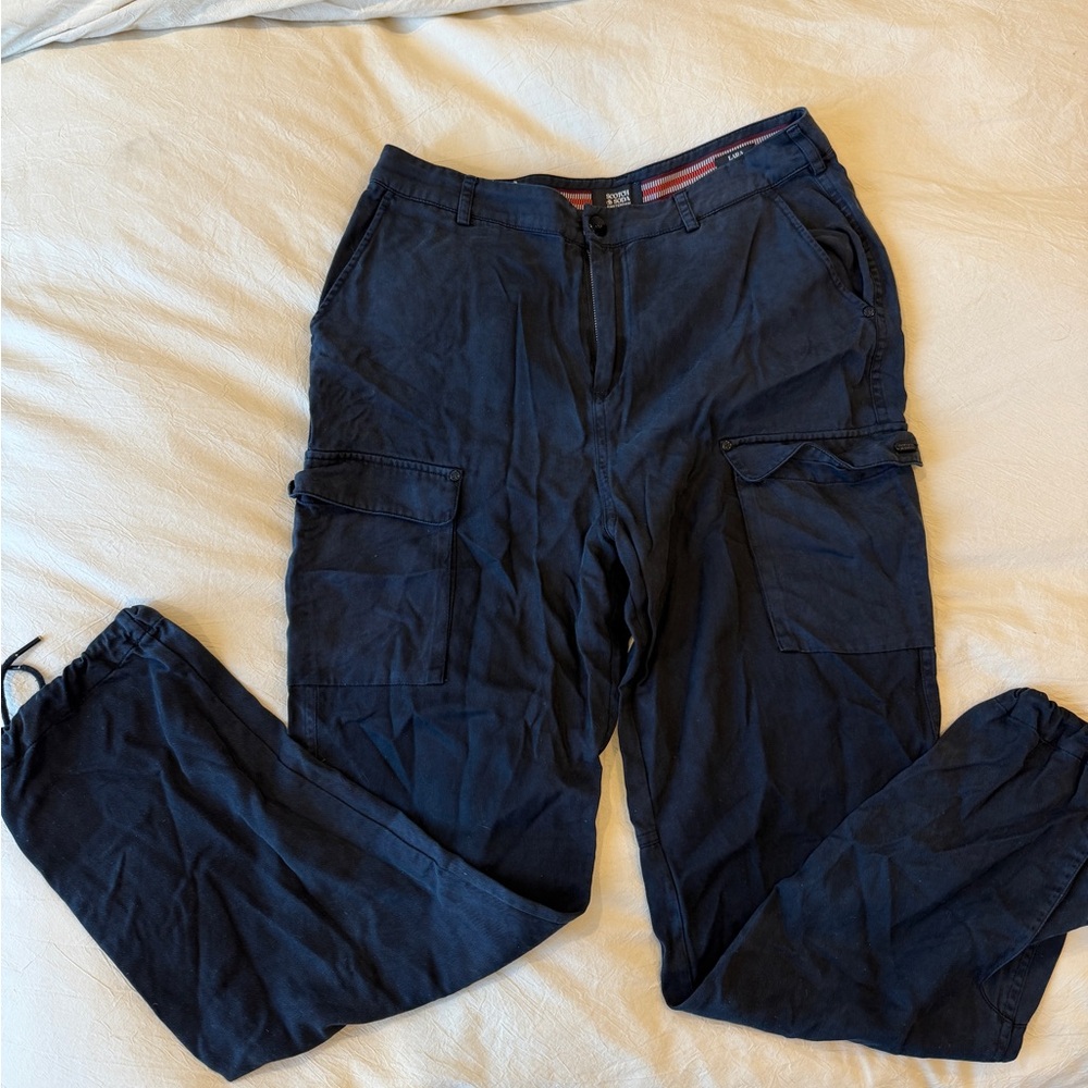 Scotch & Soda Dark Blue Cargo Pants